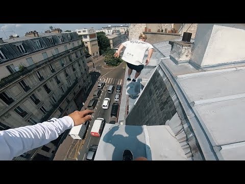 Parkour sur les toits de Paris